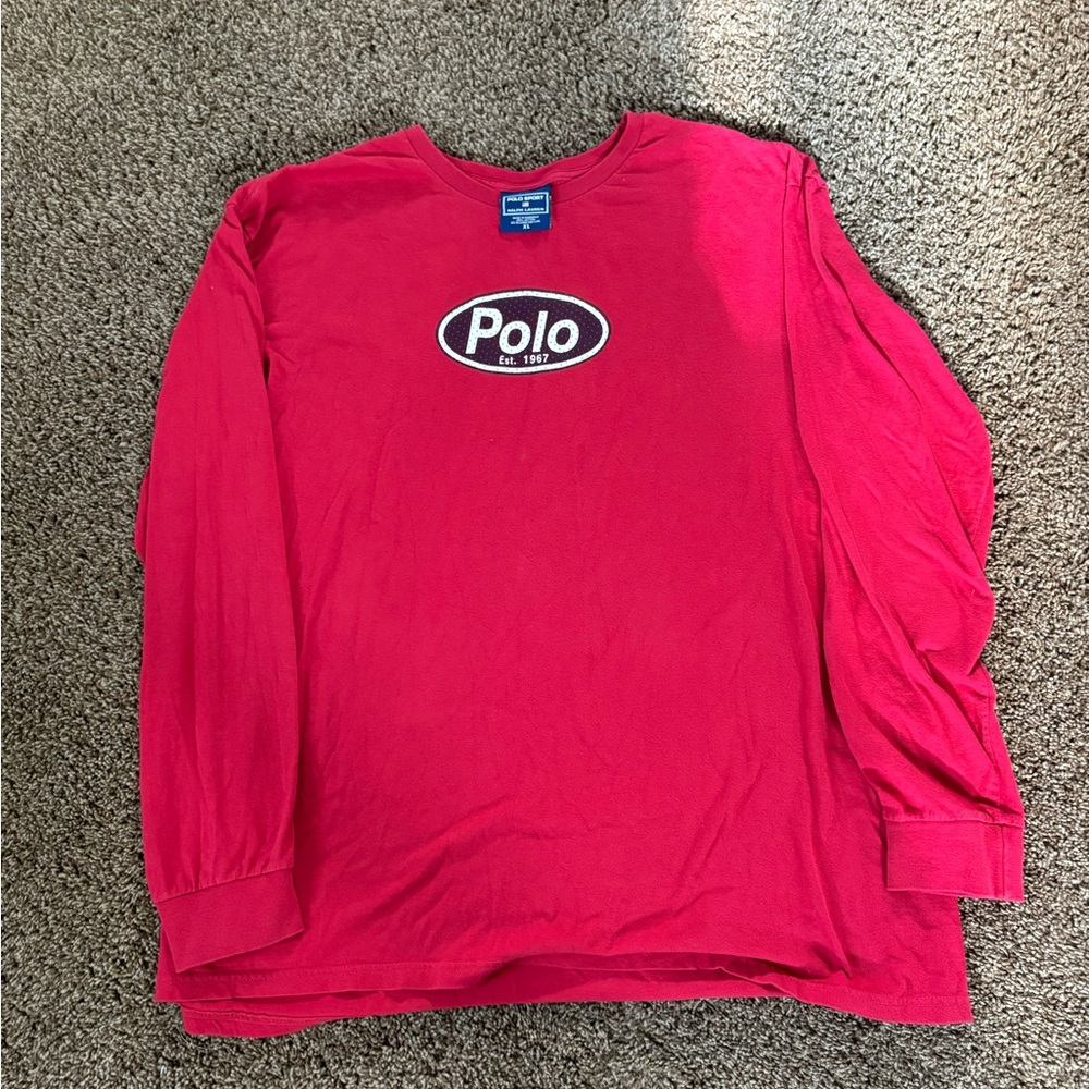 Polo Red Long Sleeve Shirt